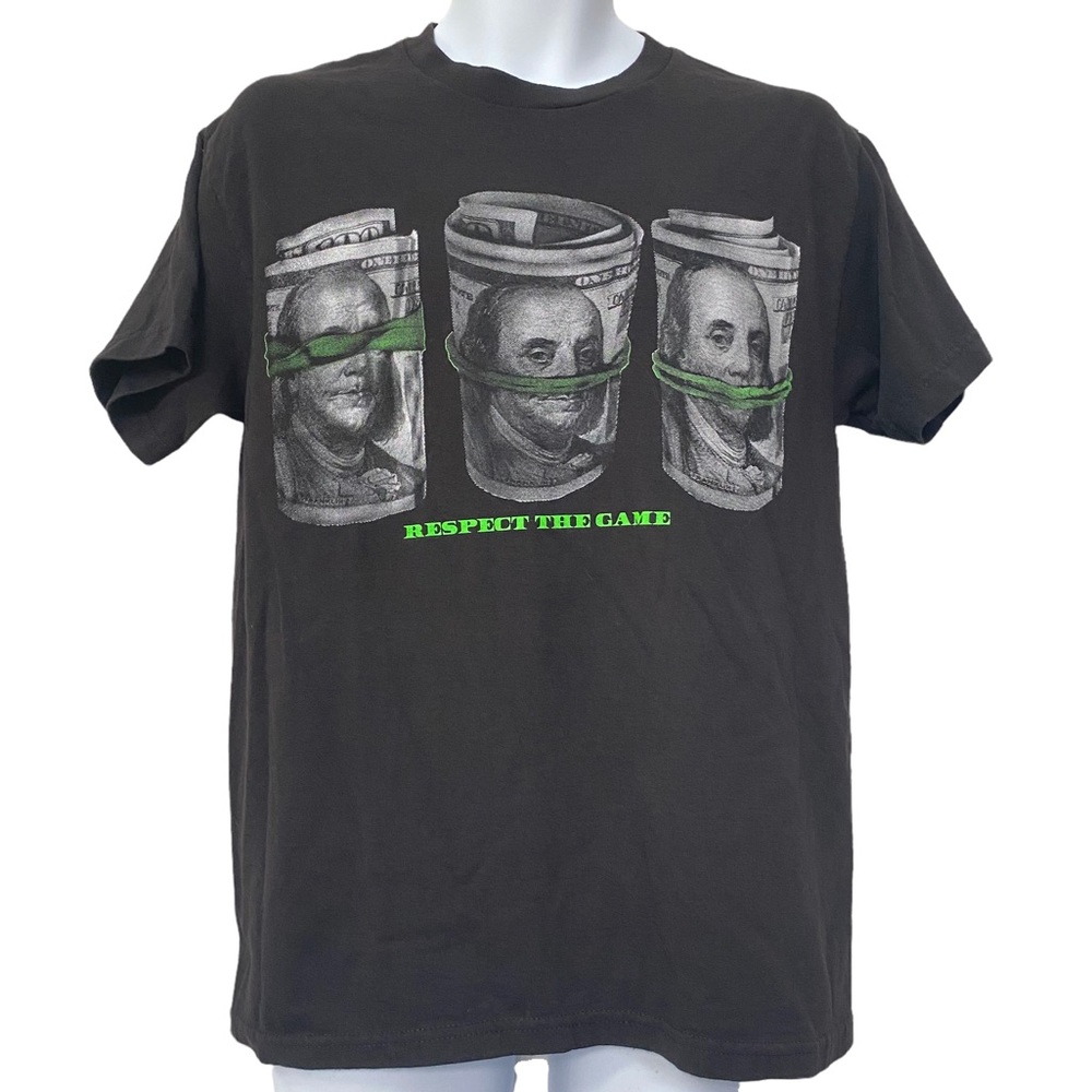 Respect the Game Black T-shirt - size M